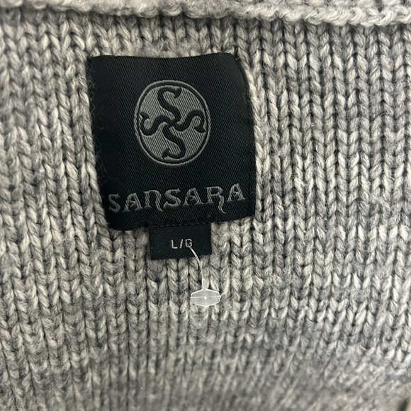 Sansara Wool Blend Aztec Pattern Button Closure Cardigan with Pockets Size L - Picture 7 of 10